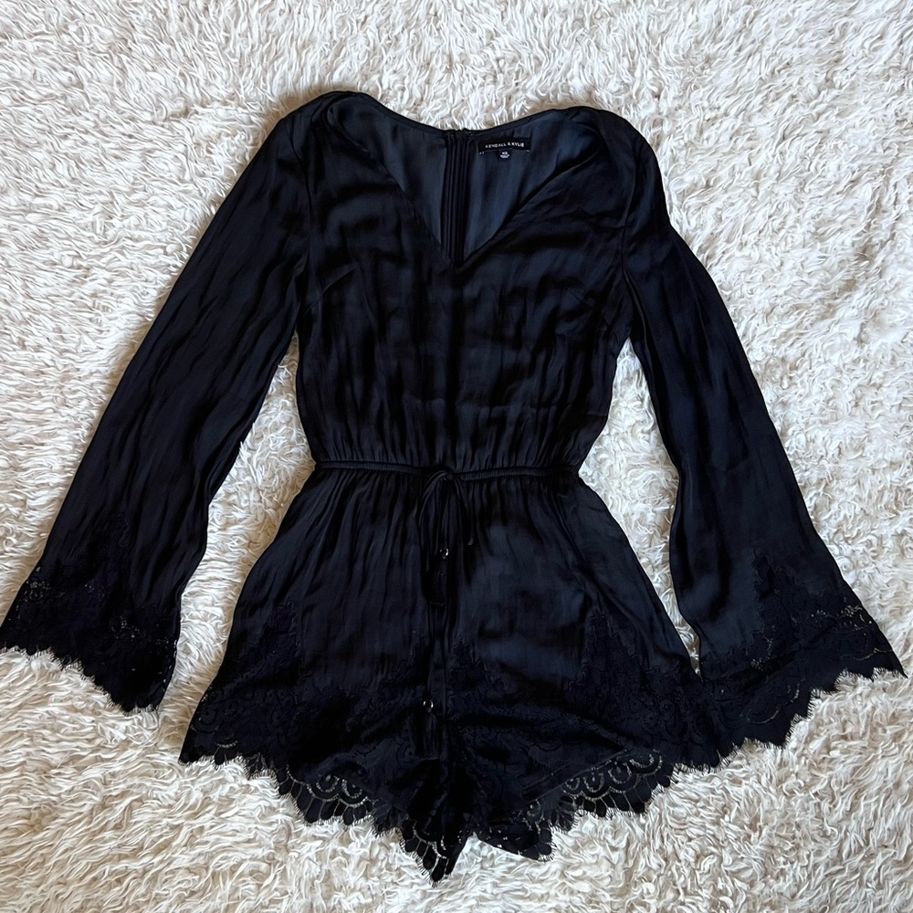 Kendall & Kylie Collection (PacSun) Black Romper with Lace Detail - Picture 6 of 7